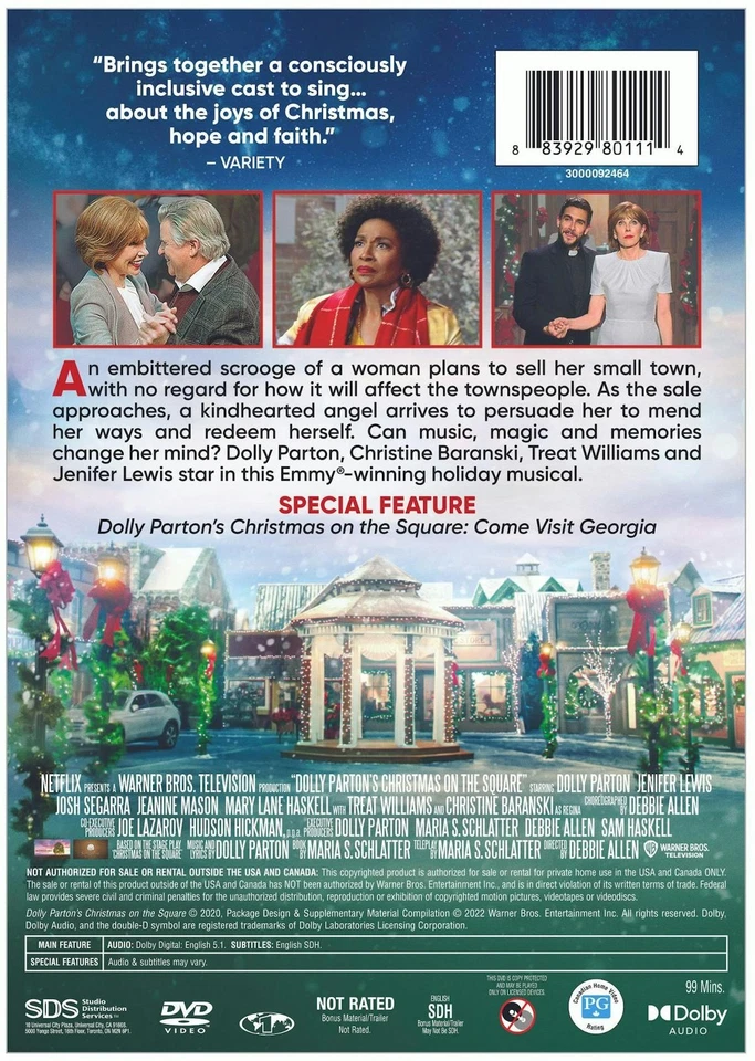 Dolly Parton's Christmas On the Square DVD NEW Foto 4 de 4