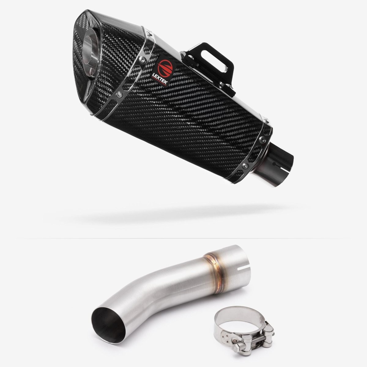 Lextek Slip-on Stainless Steel 210mm Exhaust for Suzuki SV650 03-15