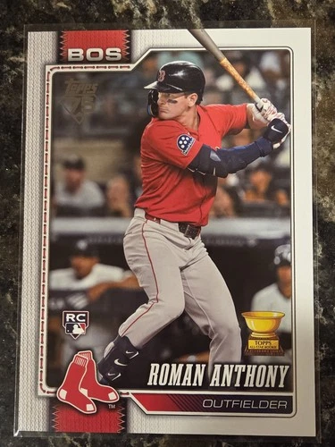 2026 Topps Flagship Collection Roman Anthony RC Oversized Jumbo Card Red Sox