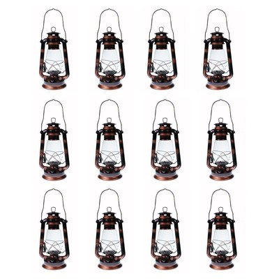 #ad Q=12 Kerosene Oil Lantern Emergency Hanging Camping Light Brass Large Size $169.95