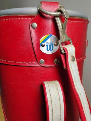 VINTAGE WILSON USA Red and White Golf Bag 3-way | eBay
