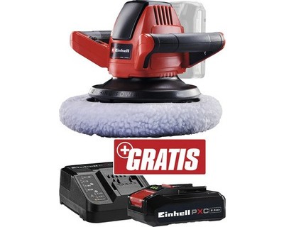 Einhell Akku-Autopoliermaschine CE-CB 18/254 Li + GRATIS Zugabeartikel PXC Start