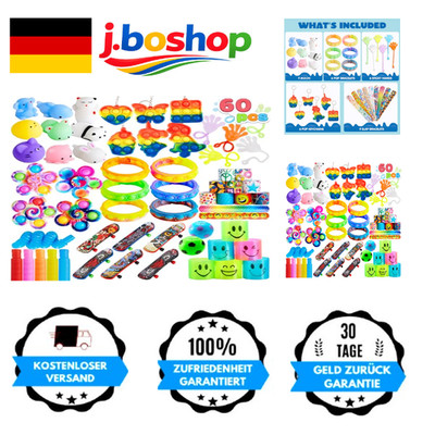 JOYIN 60 Stück Partygeschenke Set Fidget Spielzeug Kindergeburtstag