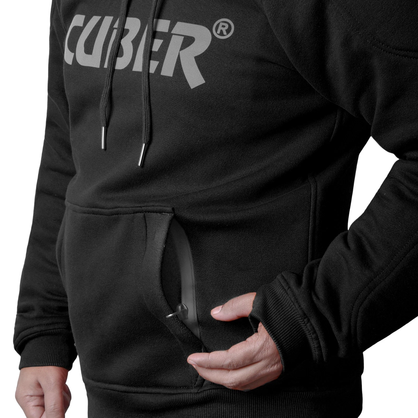 CUBER ARMORED MOTORCYCLE HOODIE SWEATSHIRT FOR MEN & WOMEN POWERSPORT - product detail image 9