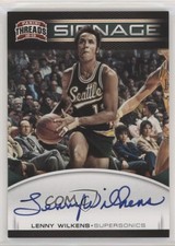 2012-13 Panini Threads Signage Lenny Wilkens #28 Auto HOF 1u6