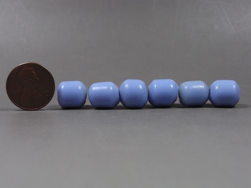 6 vecchie PERLINE commerciali cinesi in vetro di Pechino colore viola #PG42 - Foto 2 di 3