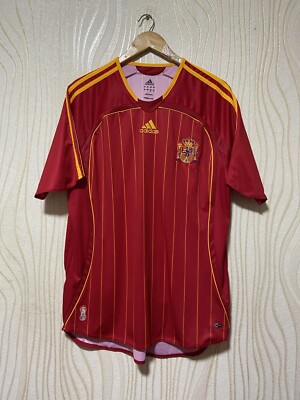 【即購入⭕】スペイン代表 2008 グラネロ adidas Spain SPAIN 2006 2008 HOME FOOTBALL SHIRT SOCCER JERSEY ADIDAS 740144 sz