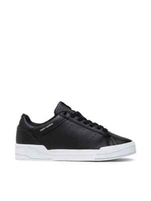 Adidas Originals Court Tourino Herren Leder Turnschuhe - UK 7,5 & 10 - schwarz/weiß