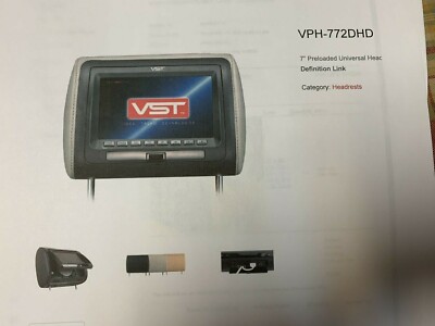 Two VPH-772DHD Headrest DVD players (Black) 