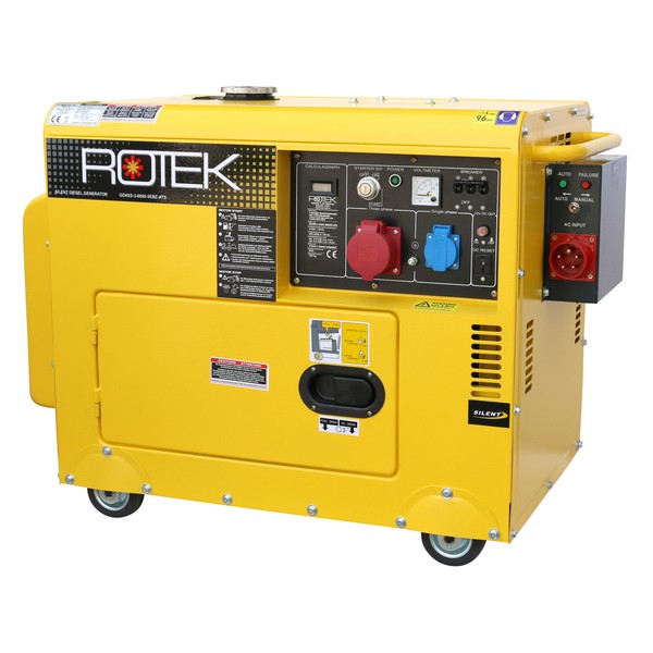 Stromerzeuger 5,5Kva Stromaggregat 400V Notstromaggregat Generator Diesel ATS-image