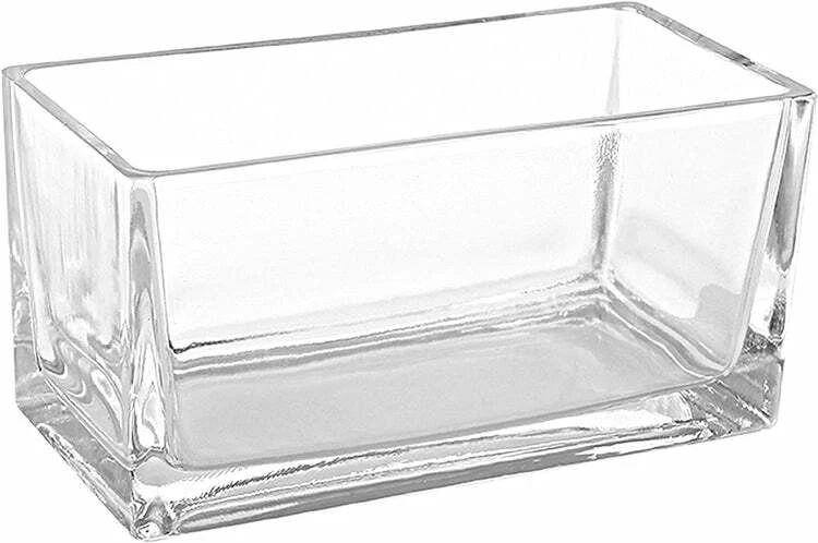 Rectangular Glass Vase, Trough Planter, Tabletop Terrarium for green atmospheres - Image 4 of 4