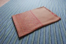 KASHMIR HAND EMBROIDERED SHAWL 100% CASHMERE NEEDLE WORK