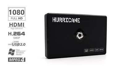 Hurricane 120GB HDD Full HD 1080p DMI Media Player MKV MPEG Multi-Language