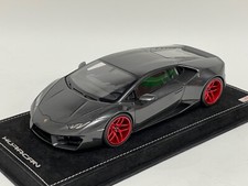 1/18 MR Collection Lamborghini Huracan Coupe  Black Custom Red wheels One Off