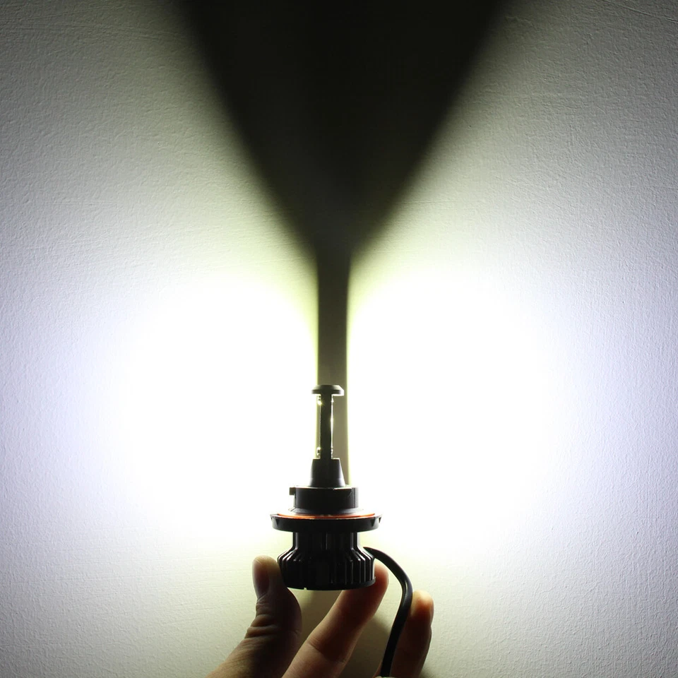 Faro halógeno Allá Lighting TS-CR H13 convertido en blanco puro brillante LED 6000K Foto 2 de 4