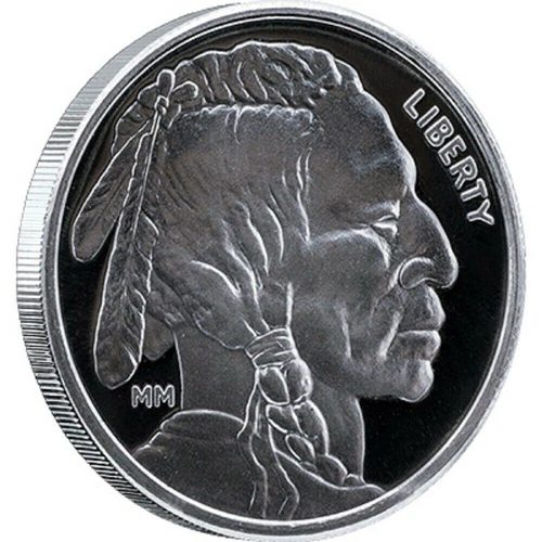 1 oz Silver Mason Mint Buffalo Round 999 1 Troy Ounce Fine Silver - In Stock