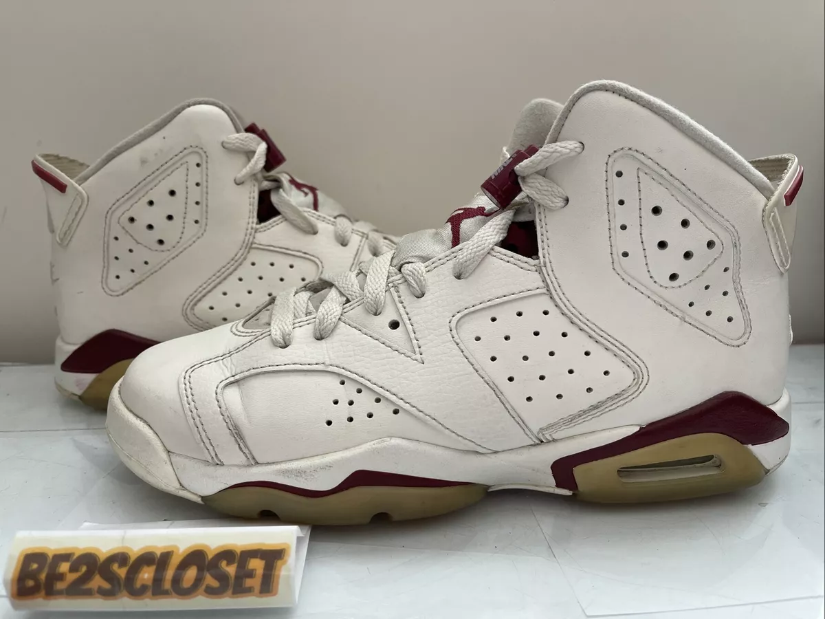 Nike Air Jordan 6 Retro OG Maroon 2015 Size 6Y Boys 836342 115
