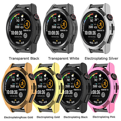 Electroplating TPU Watch Protective Case Half Cover for HUAWEI Watch GT Runner