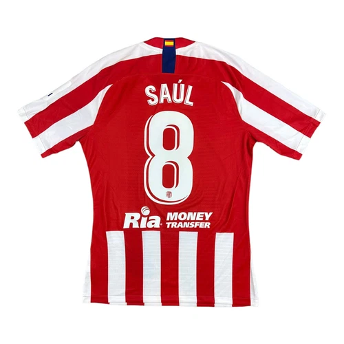 Saúl Ñíguez 8 Atlético Madrid Match Issue / Worn Home Shirt 2019-20