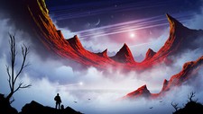Landscape art mountains men kvacm Custom Gaming Mat Desk