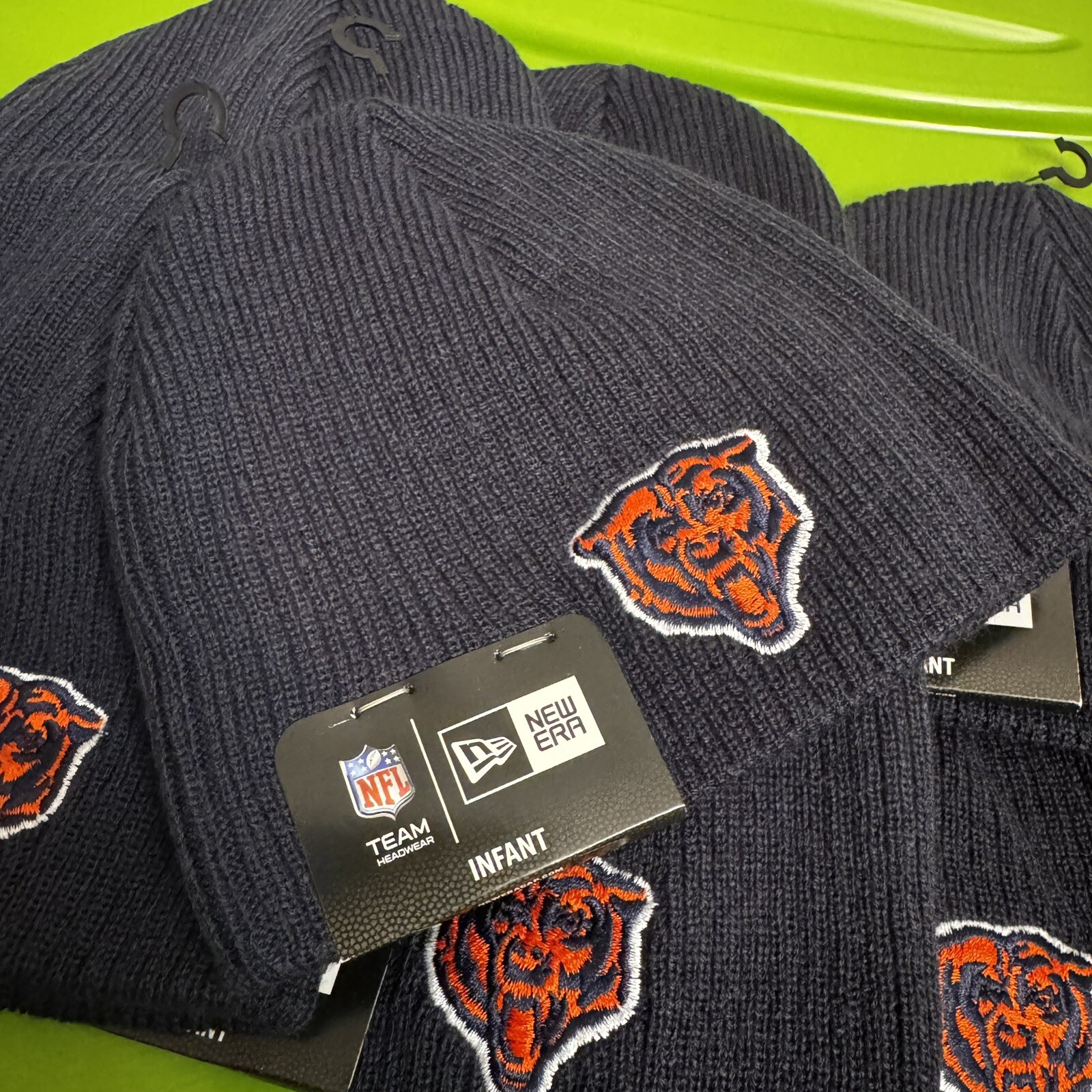 NFL Chicago Bears Infant Beanie Knit Hat Cap New Era,    Infant Size NWT