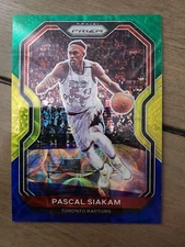 Pascal Siakam 2020-21 Prizm #134 Choice Blue Yellow Green Prizm