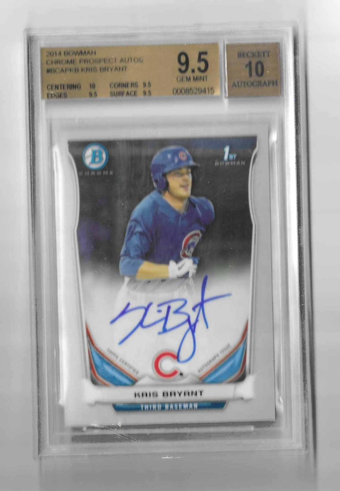 2014 Bowman - Prospect Autographs Chrome #BCAP-KB Kris Bryant (AU, RC