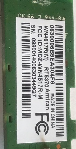 Vizio E470I-A0 0980-0140-0630 (323C163191YD, WN4617R(M)) Wi-Fi Wireless Module - Picture 3 of 3