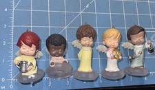 5 Vintage Hallmark Christmas Ornaments Mary  s Angels Children Kids No Boxes
