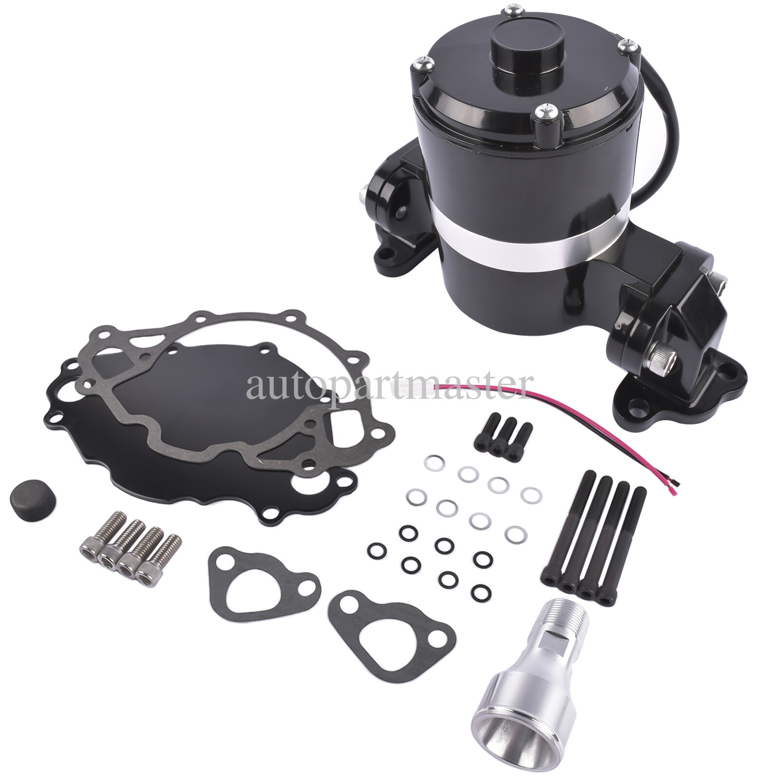 For Small Block Ford 289 302 351W Black High Volume Flow Electric Water Pump Kit