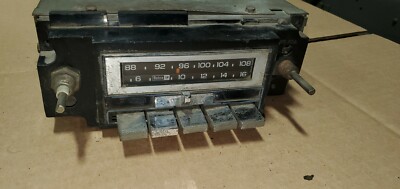 GM DELCO AM/FM vintage car truck Radio and push button AM FM Rat Rod ...