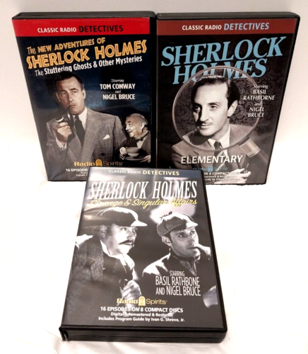 Sherlock Holmes 3/8 Audio CD SETS Original Radio Broadcasts #45862/47542/47212