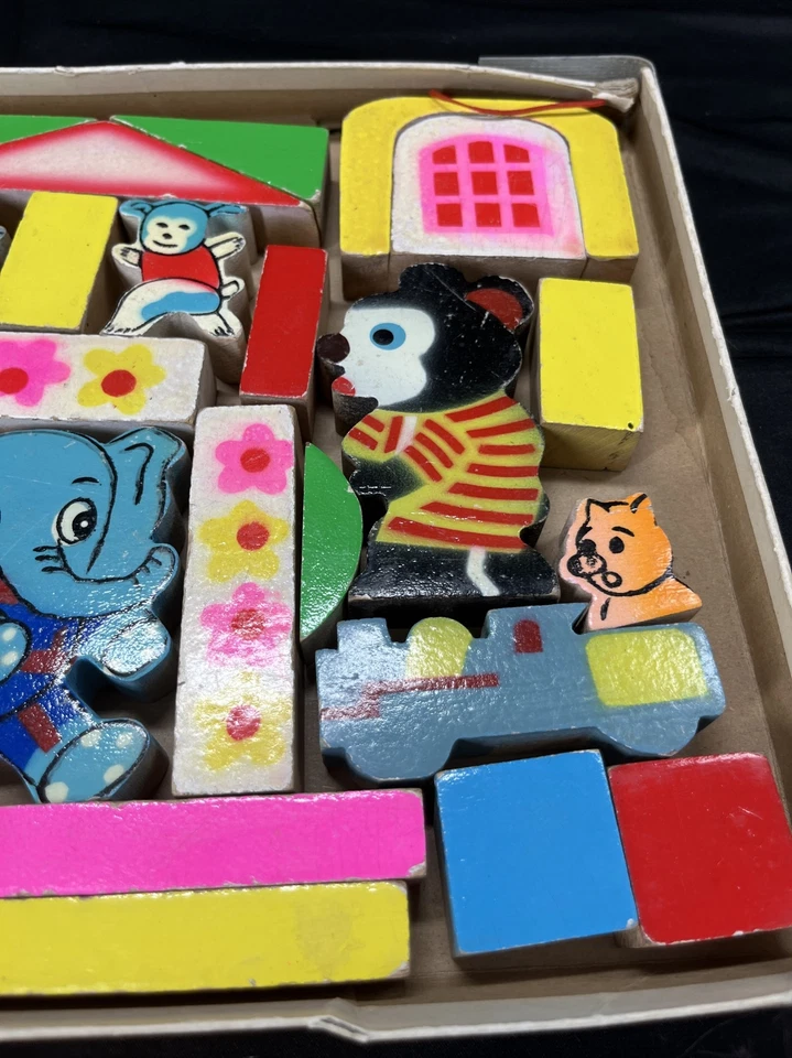 Vintage Wooden Puzzle Playground Animals 33 pieces - Image 4 of 4