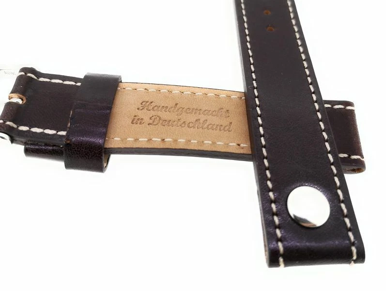 Fliegeruhr, Military Watchband with Rivets 18 20 22 24mm Made IN Germny/119 Foto 2 de 4