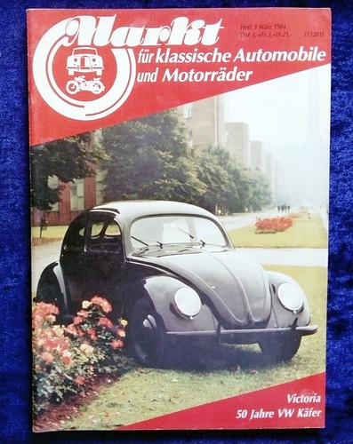 Oldtimer Markt 3.1984   50 Jahre VW Käfer, Victoria Motorräder,