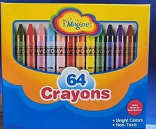 Imagine Crayons 64 Ct with Sharpener