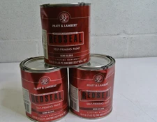 (3) Pratt & Lambert 29.5oz Red Seal White Semi Gloss Interior Self Priming Paint