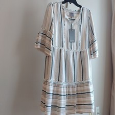 NWT natural materials beautiful flowy boho style summer dress with cotton lining