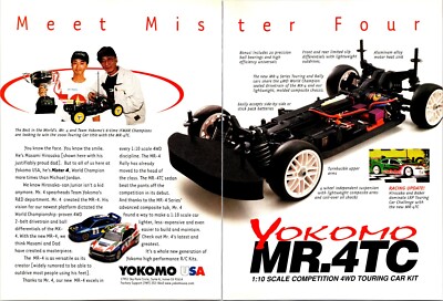Yokomo MR.4TC Mister 4 RC Print Ad Ephemera Wall Art Decor Masami