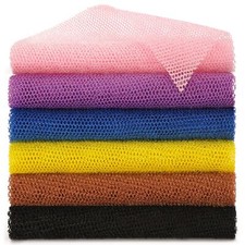 6 Pcs African Net Sponge Long Exfoliating Shower Bath Wash Cloth Body Scrubber
