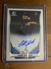 2014 1st Bowman Chrome Chad Sobotka Auto Atlanta Braves