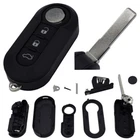 Flip Key Shell Case Fits Fiat 500 Doblo Ducato Panda Punto Peugeot
