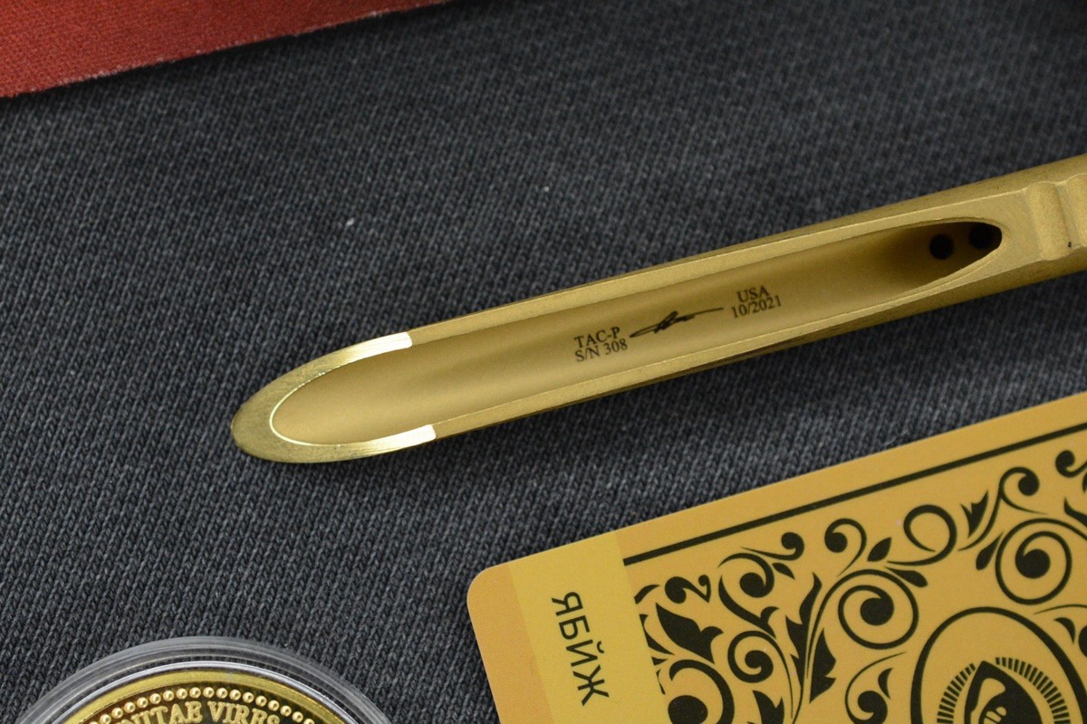 RARE Microtech TAC-P PVD “Ltd Ed. Continental Hotel Gold Spike” w