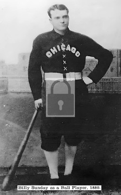 Reverend Billy Sunday Baseball Player Chicago Illinois IL - Reprint