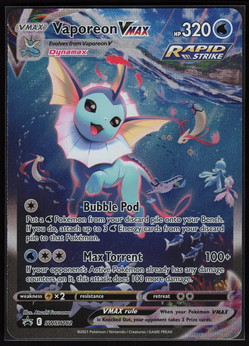 Vaporeon VMAX Pokémon TCG Cards for sale | eBay