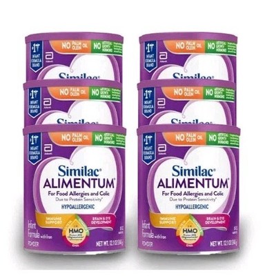 similac  0-12 months 12.1 oz X 6 cans alimentum