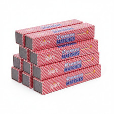 Spark 10 Boxes 11" Extra Long Wooden Safety Matches – 40 Matches per Box Spark 10 Boxes 11" Extra Long Wooden Safety Matches – 40 Matches per Box - Image 1