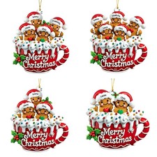 Holiday Decoration Gingerbreads And Tree Acrylic Pendants Safe For Indoor