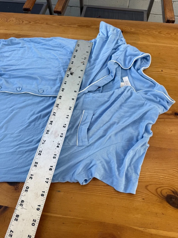 Women's Nordstroms Rack Short Sleeve Shirt & Pants Pajama Set / Size S L5 - Image 4 of 4