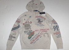 POLO RALPH LAUREN Men's Vintage Graphic Eagle Fleece Hoodie Hooded Sweatshirt